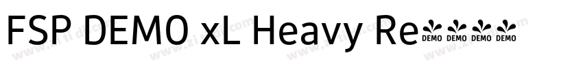 FSP DEMO xL Heavy Re字体转换